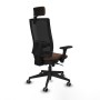 Office Chair with Headrest Piqueras y Crespo 3D066G2 Dark brown