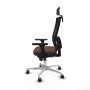 Chaise de Bureau avec Appui-tête Piqueras y Crespo 3D086G2 Brun foncé
