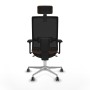 Chaise de Bureau avec Appui-tête Piqueras y Crespo 3D086G2 Brun foncé