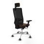 Chaise de Bureau avec Appui-tête Piqueras y Crespo 3D086G2 Brun foncé