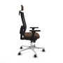 Chaise de Bureau avec Appui-tête Piqueras y Crespo 3D086G2 Brun foncé