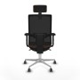 Chaise de Bureau avec Appui-tête Piqueras y Crespo 2D086G2 Brun foncé