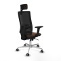 Chaise de Bureau avec Appui-tête Piqueras y Crespo 2D086G2 Brun foncé