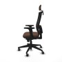 Chaise de Bureau avec Appui-tête Piqueras y Crespo 2D066G2 Brun foncé