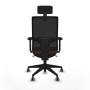 Chaise de Bureau avec Appui-tête Piqueras y Crespo 2D066G2 Brun foncé