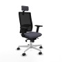 Office Chair with Headrest Piqueras y Crespo 2D026N2 Dark grey