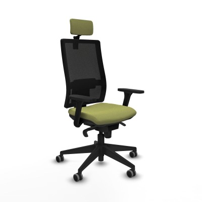 Office Chair with Headrest Piqueras y Crespo 3D066G2 Green