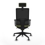 Chaise de Bureau avec Appui-tête Piqueras y Crespo 1D066G2 Vert