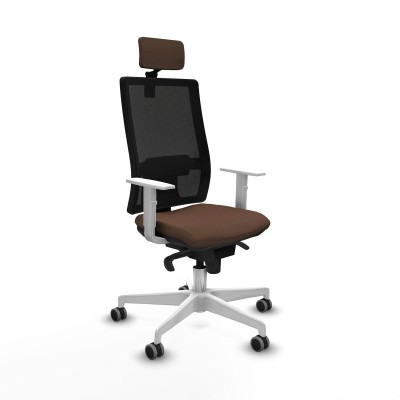 Office Chair with Headrest Piqueras y Crespo 4B026G2 Dark brown
