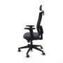 Office Chair with Headrest Piqueras y Crespo 2D066G2 Dark grey