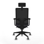 Office Chair with Headrest Piqueras y Crespo 2D066G2 Dark grey