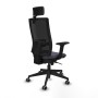 Office Chair with Headrest Piqueras y Crespo 2D066G2 Dark grey