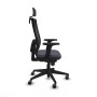 Office Chair with Headrest Piqueras y Crespo 2D066G2 Dark grey