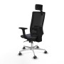 Office Chair with Headrest Piqueras y Crespo 2D086G2 Dark grey