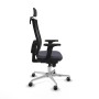 Office Chair with Headrest Piqueras y Crespo 2D086G2 Dark grey