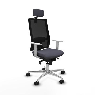 Office Chair with Headrest Piqueras y Crespo 4B086N2 Dark grey