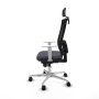 Office Chair with Headrest Piqueras y Crespo 4B086N2 Dark grey