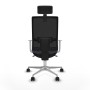 Office Chair with Headrest Piqueras y Crespo 4B086N2 Dark grey