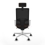 Office Chair with Headrest Piqueras y Crespo 4B026N2 Dark brown