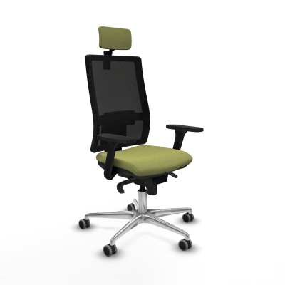 Office Chair with Headrest Piqueras y Crespo 3D086G2 Green