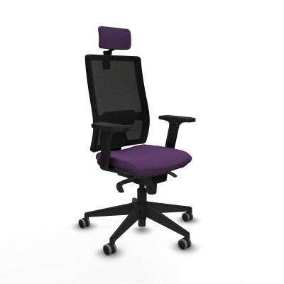 Chaise de Bureau avec Appui-tête Piqueras y Crespo 2D066G2 Violet