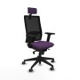 Office Chair with Headrest Piqueras y Crespo 2D066G2 Purple