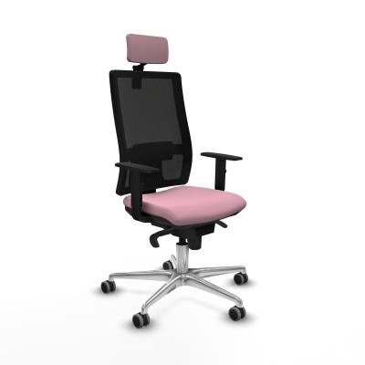 Office Chair with Headrest Piqueras y Crespo 1D086G2 Pink