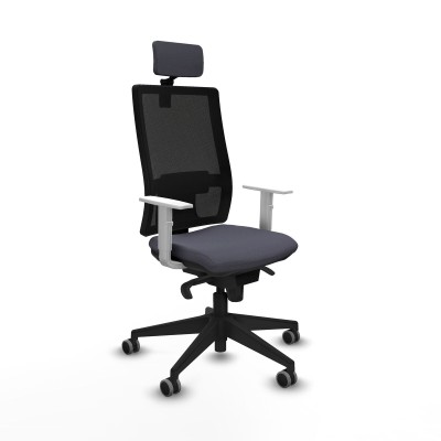 Office Chair with Headrest Piqueras y Crespo 4B066G2 Dark grey