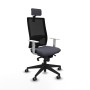 Office Chair with Headrest Piqueras y Crespo 4B066G2 Dark grey