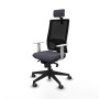 Office Chair with Headrest Piqueras y Crespo 4B066G2 Dark grey