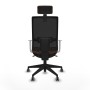 Office Chair with Headrest Piqueras y Crespo 4B066G2 Dark brown