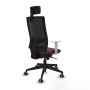 Office Chair with Headrest Piqueras y Crespo 4B066G2 Dark brown