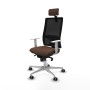 Chaise de Bureau avec Appui-tête Piqueras y Crespo 4B086G2 Brun foncé