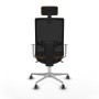 Chaise de Bureau avec Appui-tête Piqueras y Crespo 4B086G2 Brun foncé