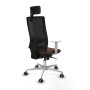 Chaise de Bureau avec Appui-tête Piqueras y Crespo 4B086G2 Brun foncé