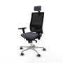 Office Chair with Headrest Piqueras y Crespo 3D086G2 Dark grey