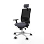 Office Chair with Headrest Piqueras y Crespo 3D086N2 Dark grey