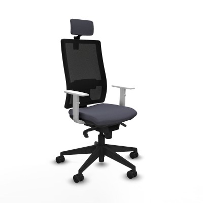 Office Chair with Headrest Piqueras y Crespo 4B066N2 Dark grey