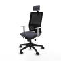 Office Chair with Headrest Piqueras y Crespo 4B066N2 Dark grey
