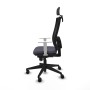 Office Chair with Headrest Piqueras y Crespo 4B066N2 Dark grey