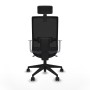 Office Chair with Headrest Piqueras y Crespo 4B066N2 Dark grey