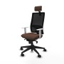 Chaise de Bureau avec Appui-tête Piqueras y Crespo 4B066N2 Brun foncé