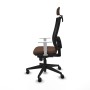 Chaise de Bureau avec Appui-tête Piqueras y Crespo 4B066N2 Brun foncé