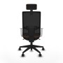 Chaise de Bureau avec Appui-tête Piqueras y Crespo 4B066N2 Brun foncé