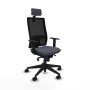 Office Chair with Headrest Piqueras y Crespo 1D066N2 Dark grey