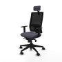 Office Chair with Headrest Piqueras y Crespo 1D066N2 Dark grey
