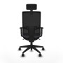 Office Chair with Headrest Piqueras y Crespo 1D066N2 Dark grey