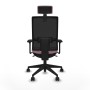 Office Chair with Headrest Piqueras y Crespo 3D066N2 Pink