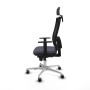 Office Chair with Headrest Piqueras y Crespo 1D086G2 Dark grey