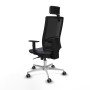 Office Chair with Headrest Piqueras y Crespo 1D086G2 Dark grey